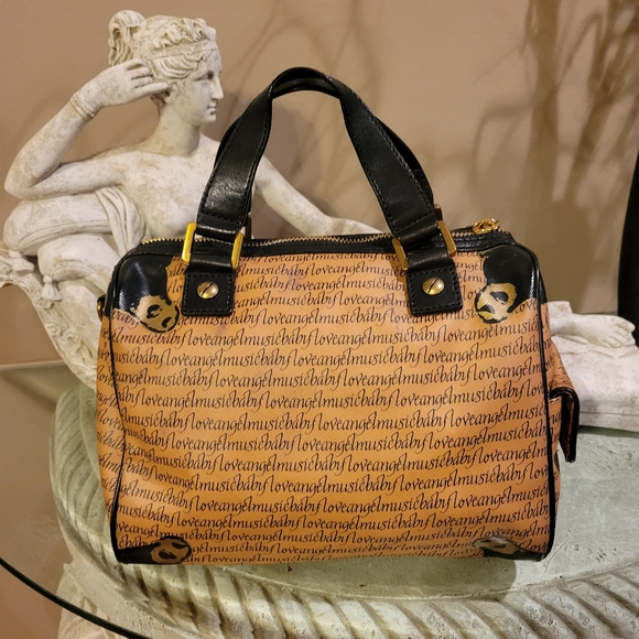 L.A.M.B. Trompe L'oeil Satchel Love Angel Music Baby Bag Designer Celebrity #366 - Picture 9 of 14